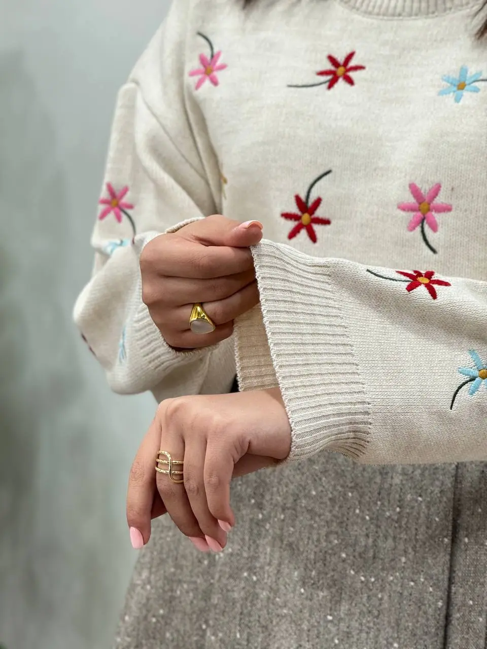 پلیور بافت ترک گلدوزی مانیسا